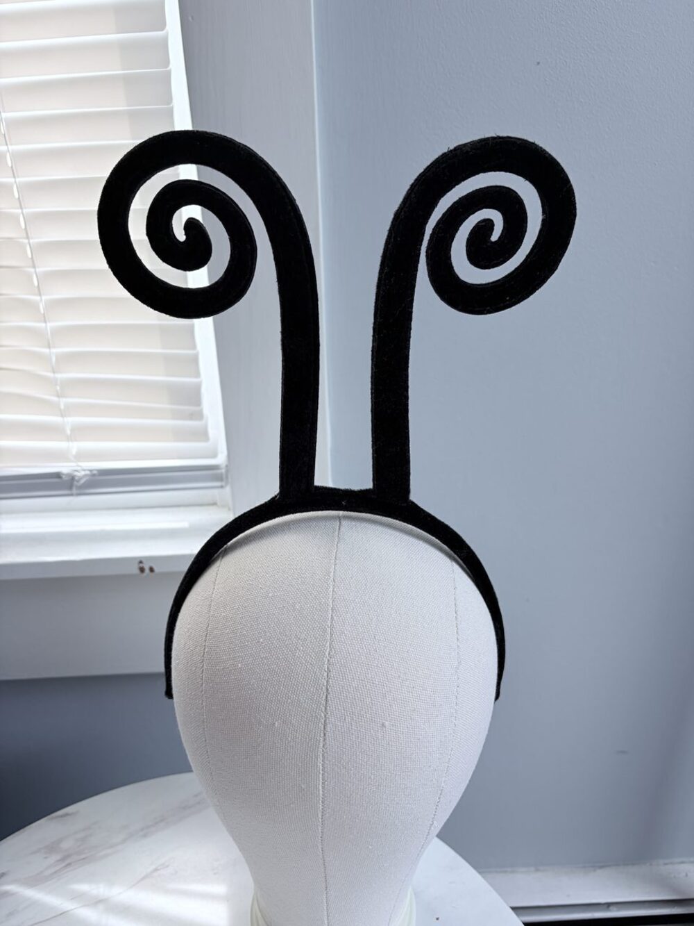 Black Spiral Antenna Headband Costume Accessory